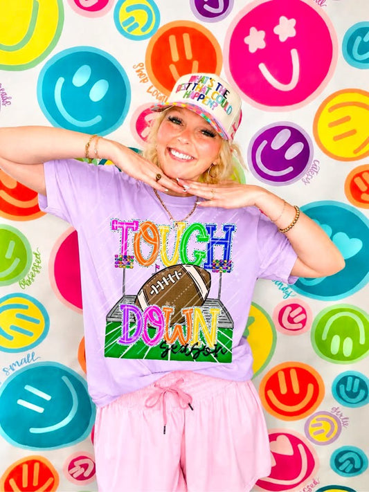 Touchdown Season Neon with Football