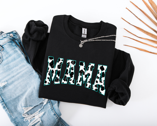 Turquoise Cowhide mama