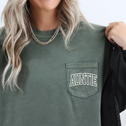 Printed Monogram Pocket Tee