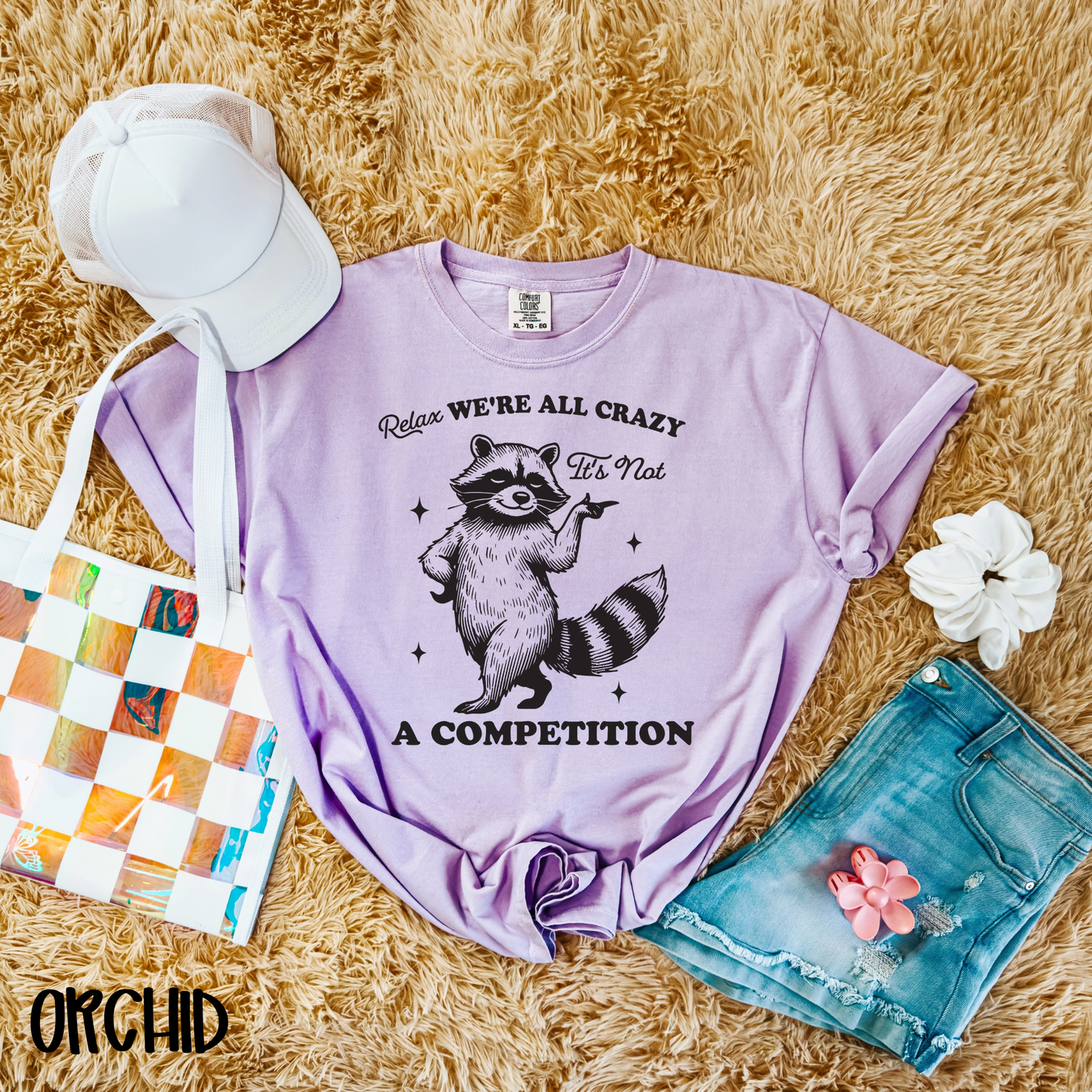 We're All Crazy Racoon (Black)