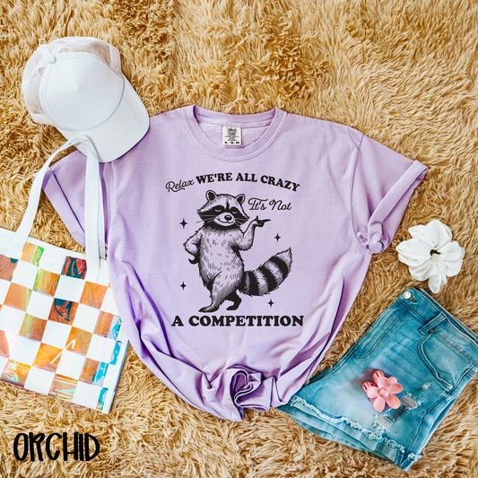 We're All Crazy Racoon (Black)