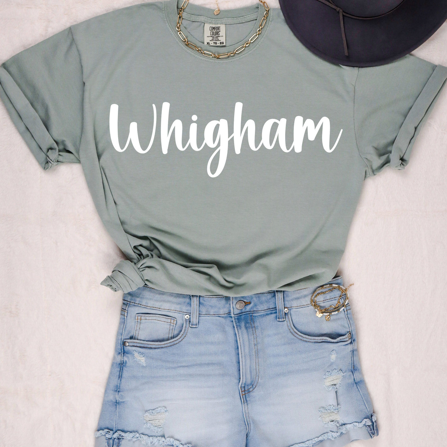 Cursive Whigham- White