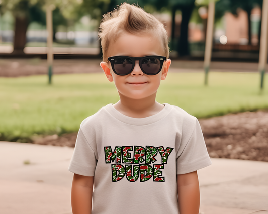Christmas Camo Merry Dude- Toddler