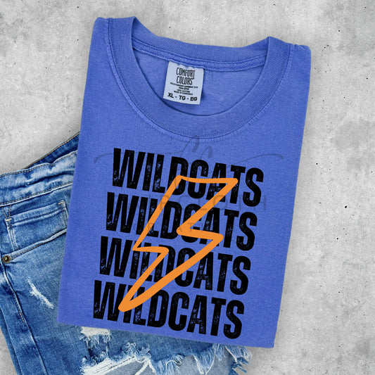 Wildcats Stacked Bolt