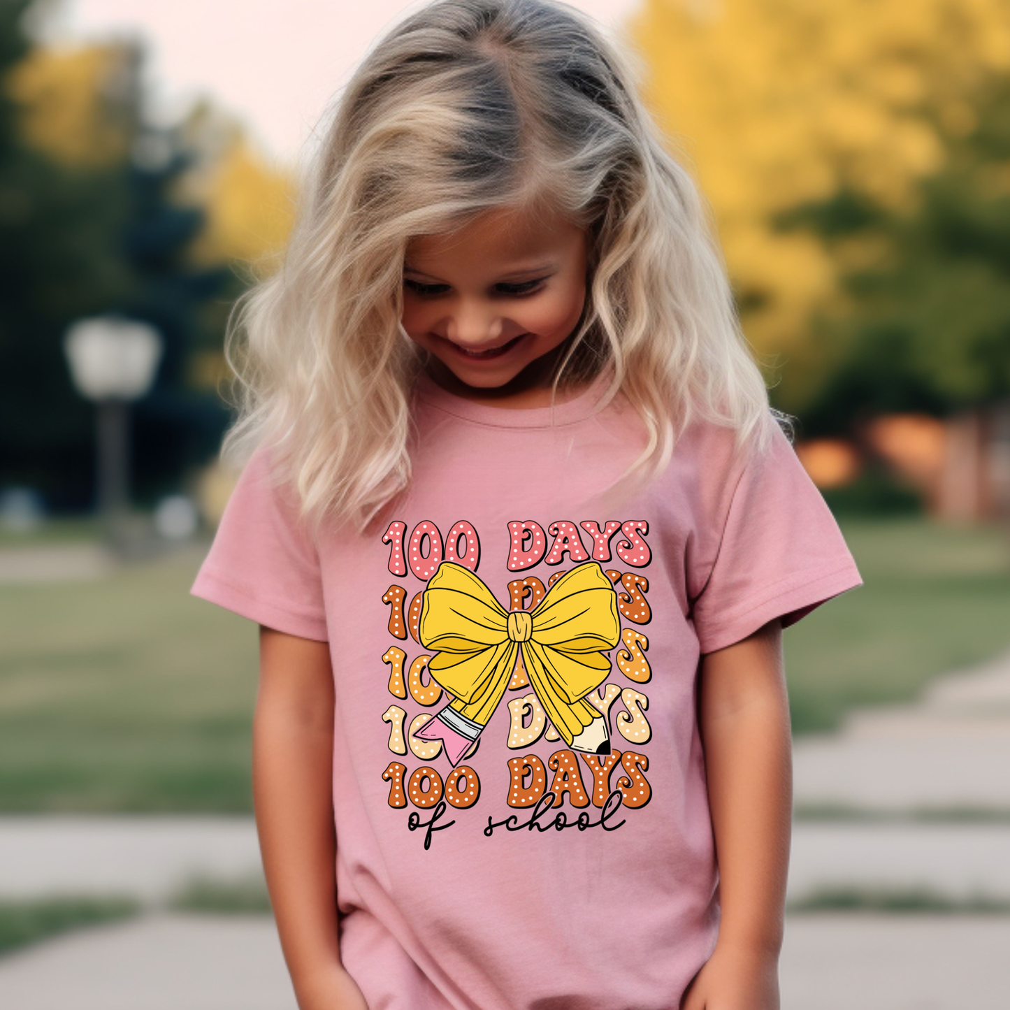 101 Days of School Yellow Bow