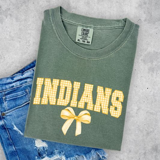 Yellow Plaid Indians