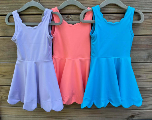 Scalloped Athletic Dress