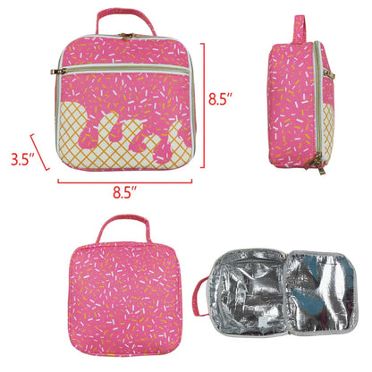 FULL 3PC SET- Hot Pink Ice Cream Drip Bags
