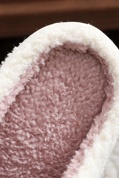 Pink Christmas Tree Slippers