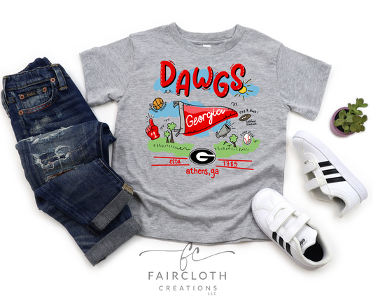 Dawgs Pennant Collage