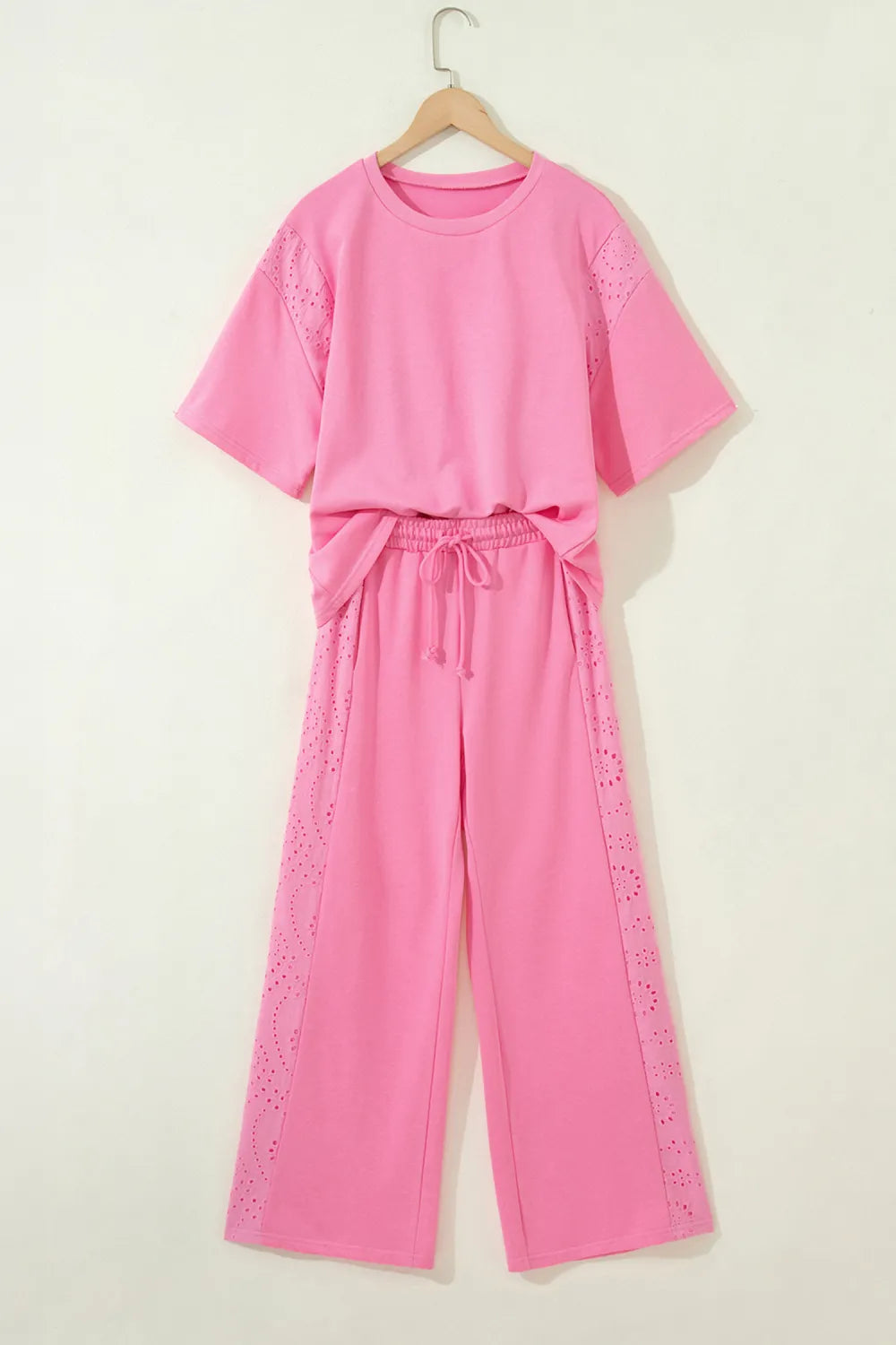 Sachet Pink Patchwork 2pc Pant Set