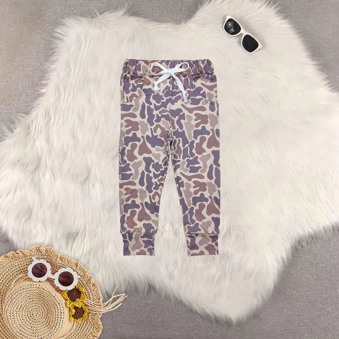 Boy Camo Pants Cuffed