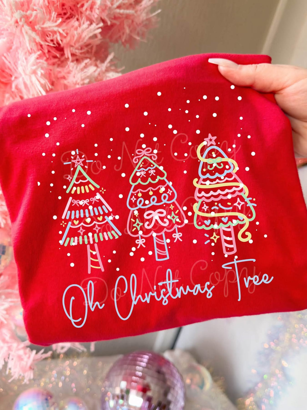 Oh Christmas Tree Colorful Holiday Graphic Tee