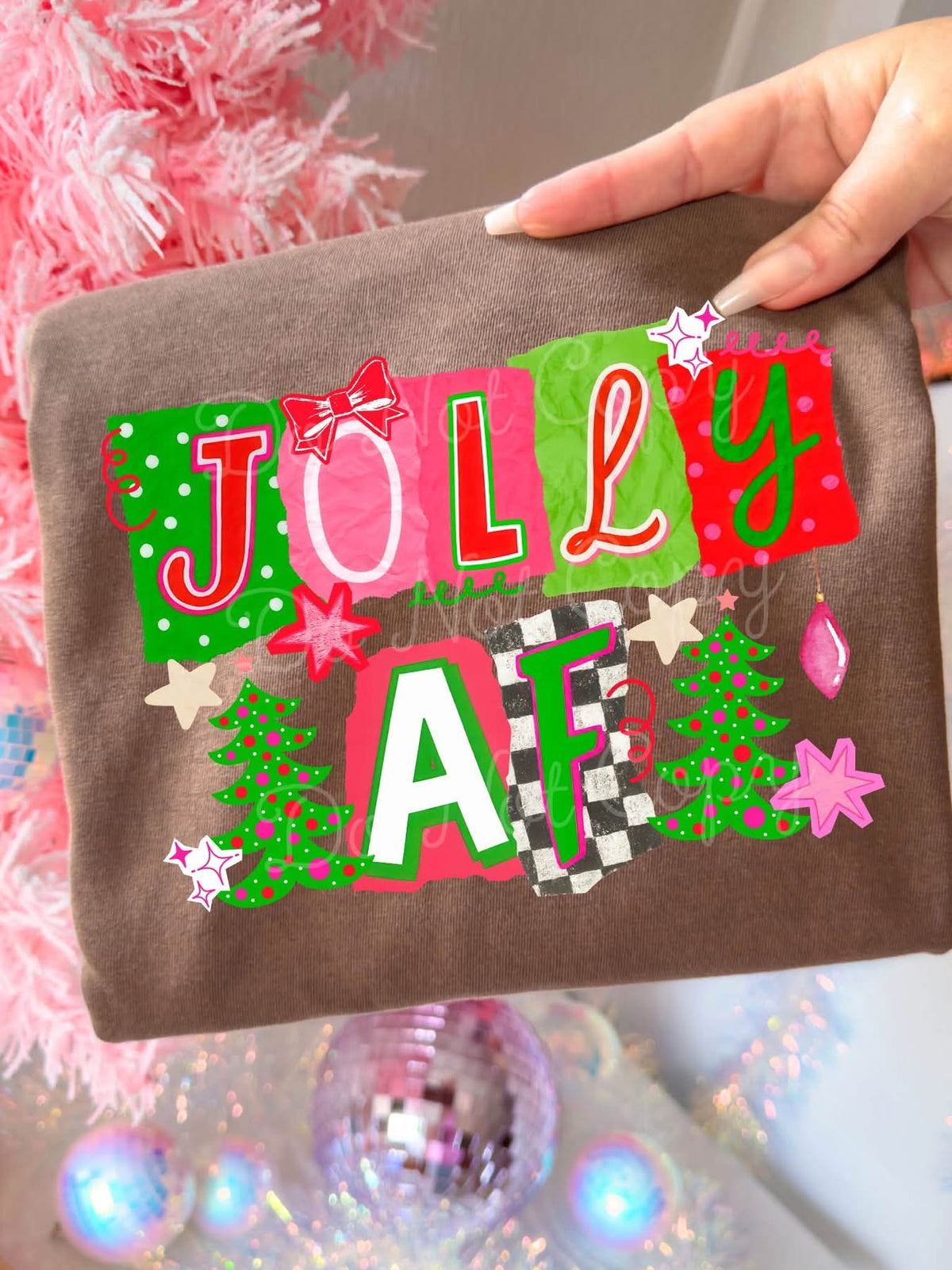 Jolly AF Christmas Graphic Tee