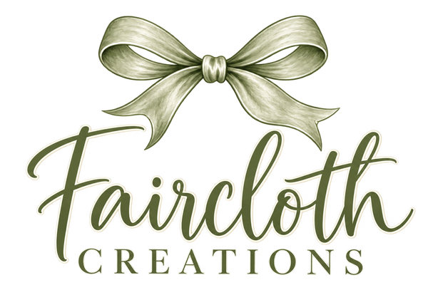 Faircloth Creations sage bow logo