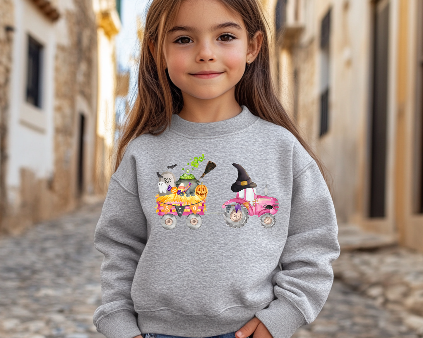 Halloween Pink Tractor