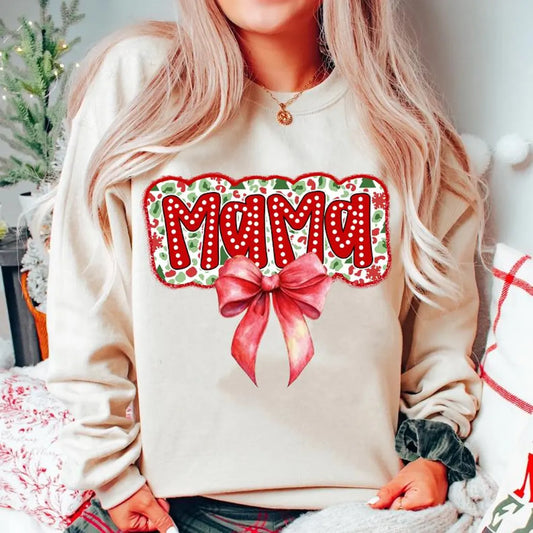 Mama Christmas Bow