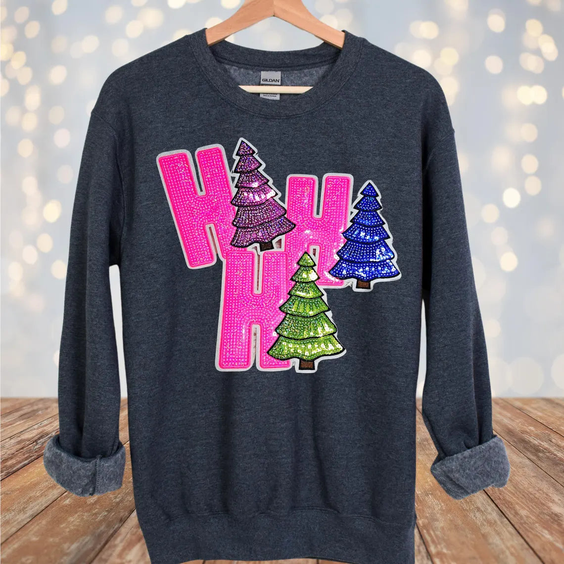 Ho Ho Ho Glitter Patch