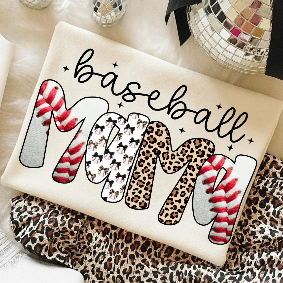 Western Vintage Baseball Mama