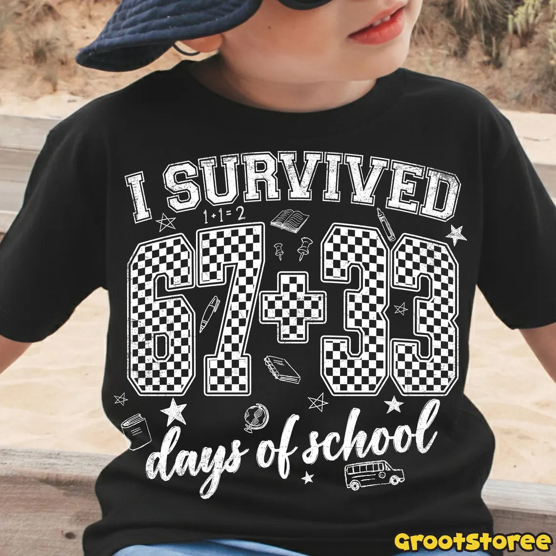 101 Days of School Checkered 67