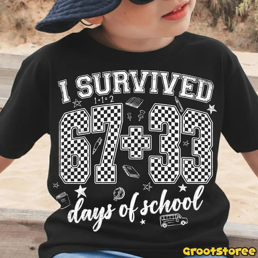 101 Days of School Checkered 67