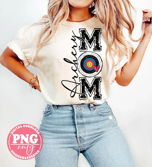 Archery Mom with Target