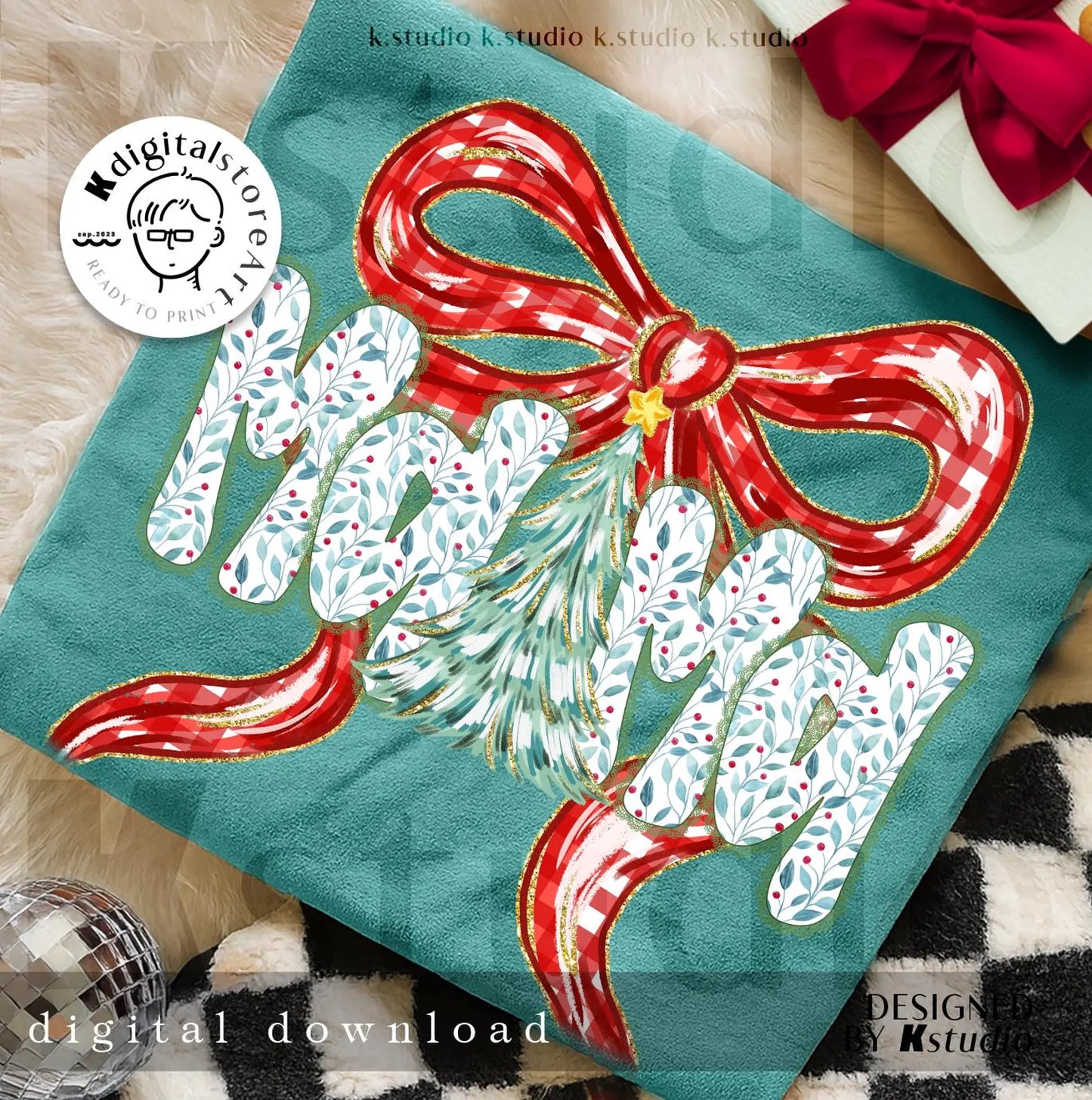 Mama Floral with Bow