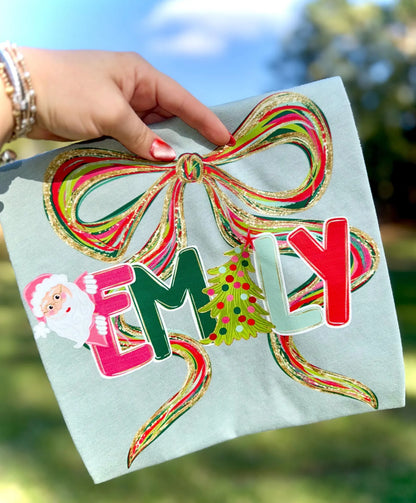 Christmas Watercolor Name