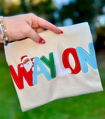 Christmas Watercolor Name