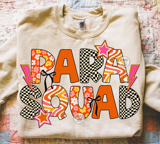 Para Squad Orange and Pink Groovy