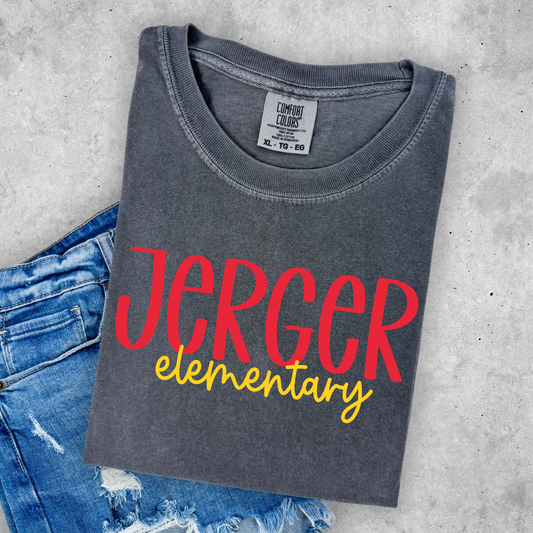 Jerger Elementary- Preppy- Red and Yellow